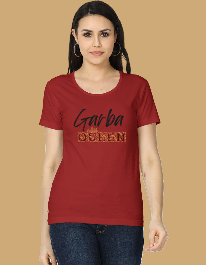 womens-classic-garba-queen-tshirt-cotton-4-red