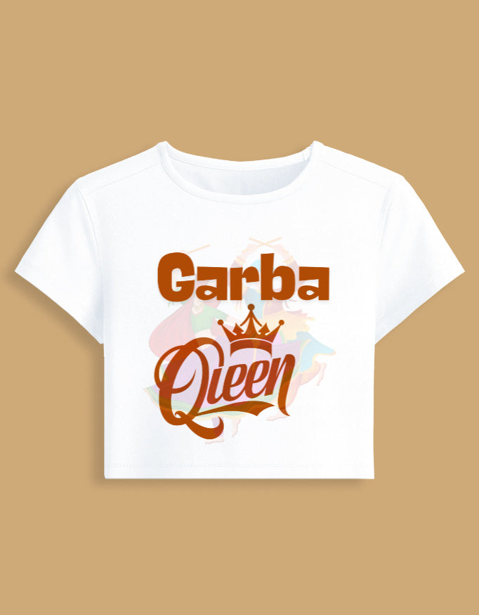 garba-queen-baby-tee-white