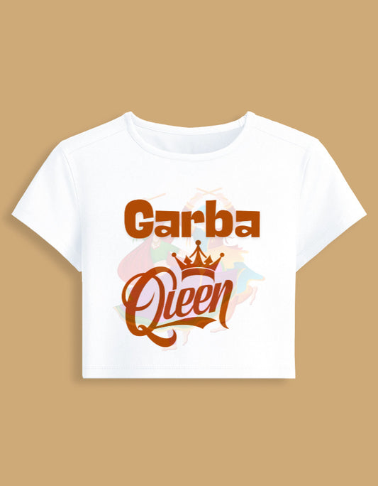 garba-queen-baby-tee-white