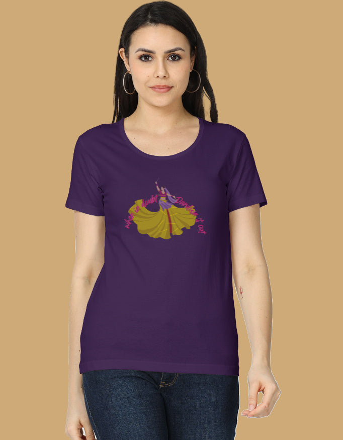 womens-classic-when-in-doubt-dandiya-it-out-tshirt-cotton-purple