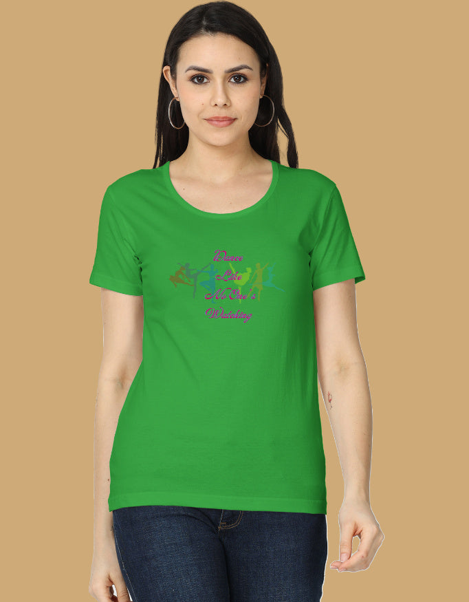 womens-classic-dance-like-no-ones-watching-tshirt-cotton-flag-green