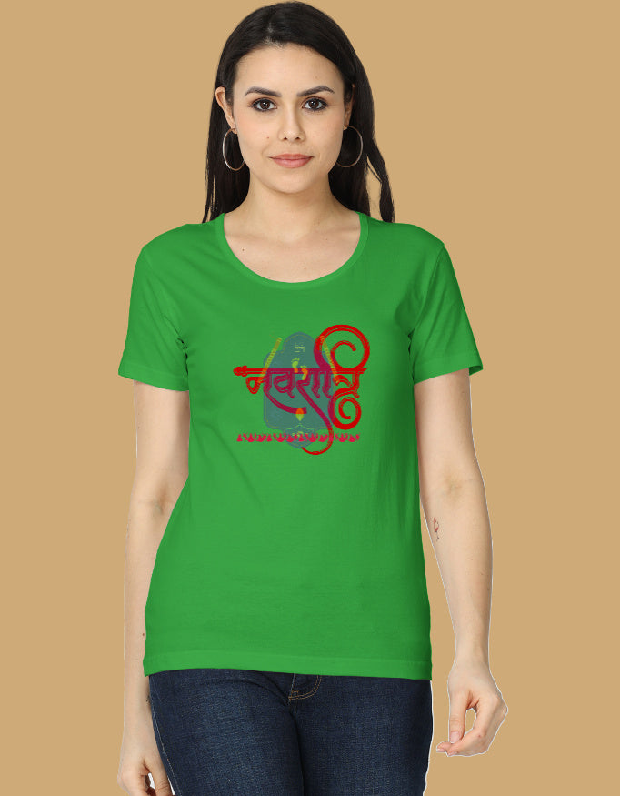 womens-classic-navratri-tshirt-cotton-flag-green