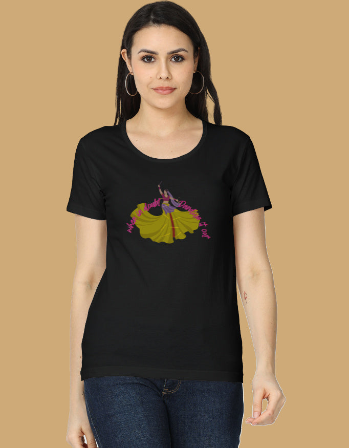 womens-classic-when-in-doubt-dandiya-it-out-tshirt-cotton-black