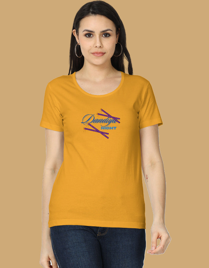 dandiya-night-womens-classic-tshirt-golden-yellow