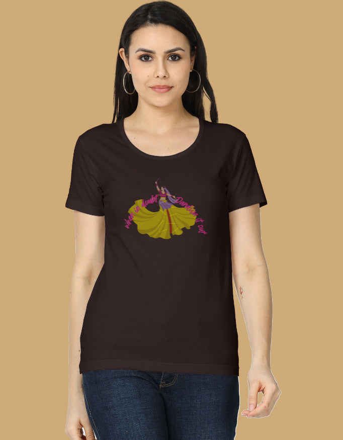 womens-classic-when-in-doubt-dandiya-it-out-tshirt-cotton-coffee-brown