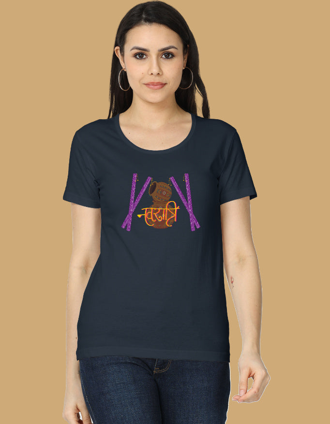 womens-classic-navratri-tshirt-cotton-2-navy-blue