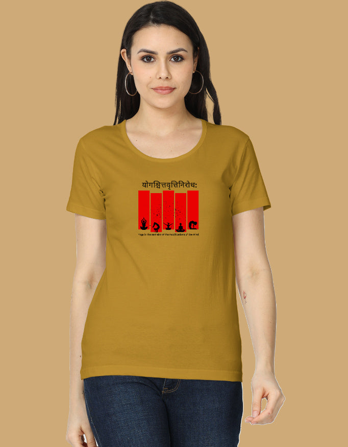 yoga-sutra-womens-tshirt-sanskrit-yoga-pose-design-mustard-yellow