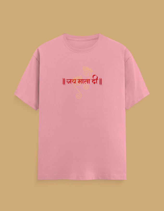 jai-mata-di-unisex-cotton-tshirt-flamingo