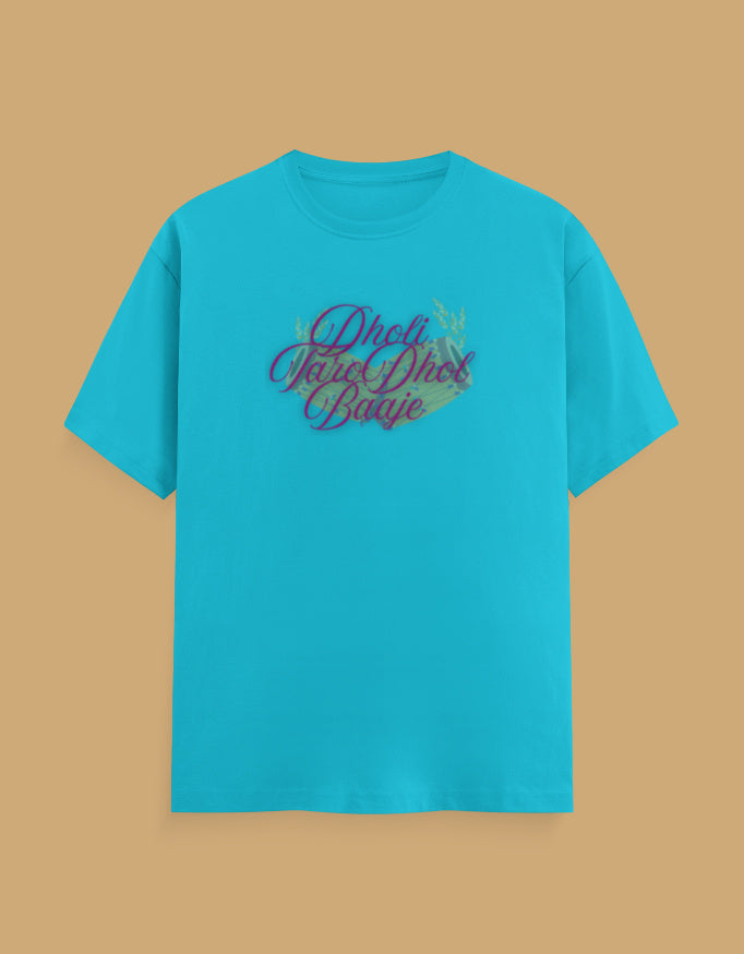 dholi-taro-dhol-baje-mens-cotton-tshirt-skyblue