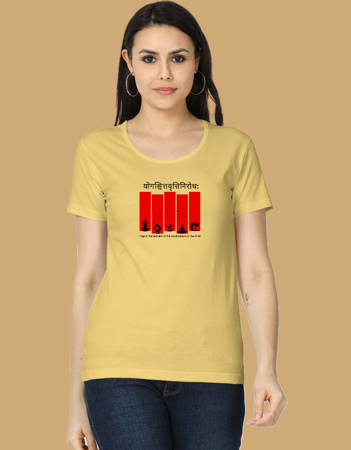 yoga-sutra-womens-tshirt-sanskrit-yoga-pose-design-yellow