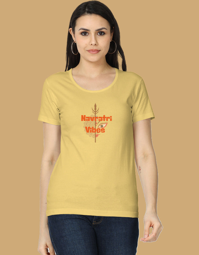 womens-classic-navratri-vibes-tshirt-cotton-yellow