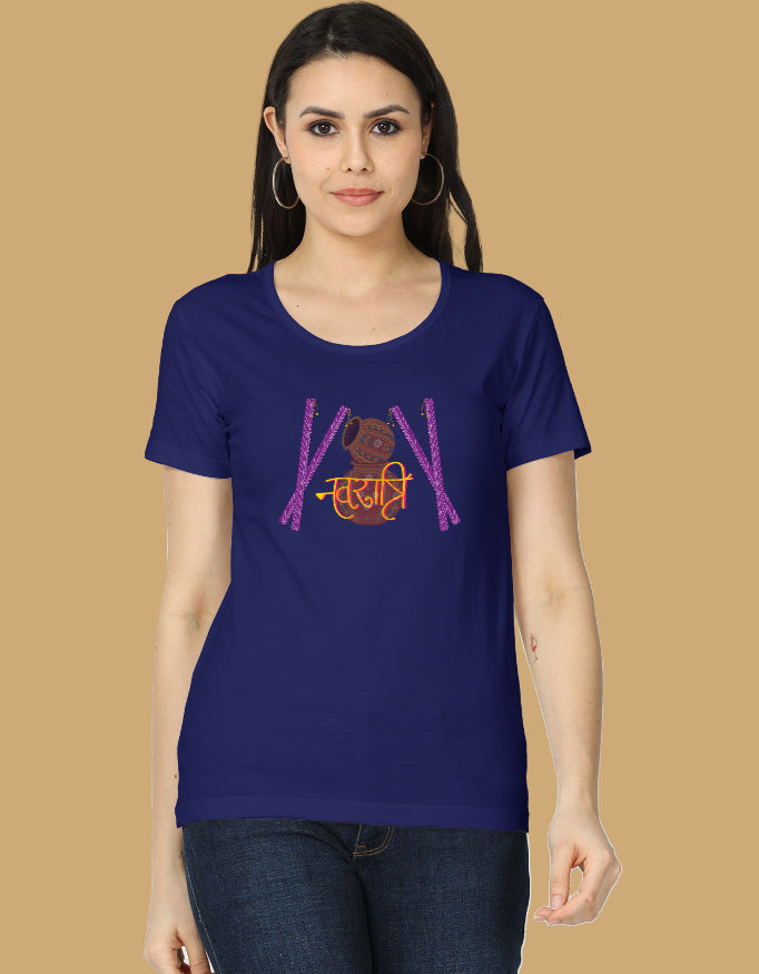 womens-classic-navratri-tshirt-cotton-2-royal-blue