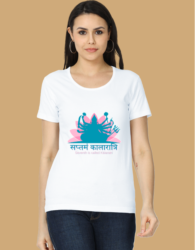 Saptam Kalaratri Printed Women’s T-Shirt – Comfort & Style